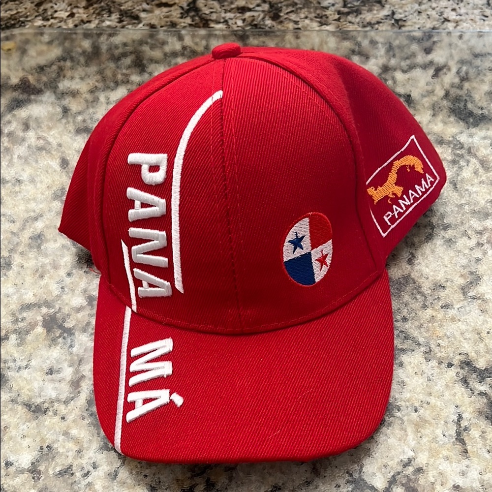 Red Panama Cap